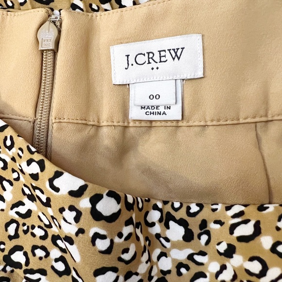 J. Crew Cheetah Print Skirt Size 00 - Picture 4 of 5